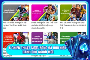 Bài viết về 5 Chiến Thuật Cược Bóng Đá Hữu Hiệu Dành Cho Người Mới