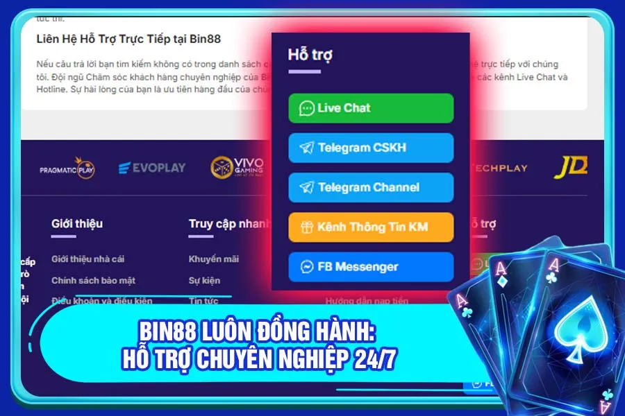 Hỗ Trợ Chuyên Nghiệp 24/7 từ CSKH Bin88