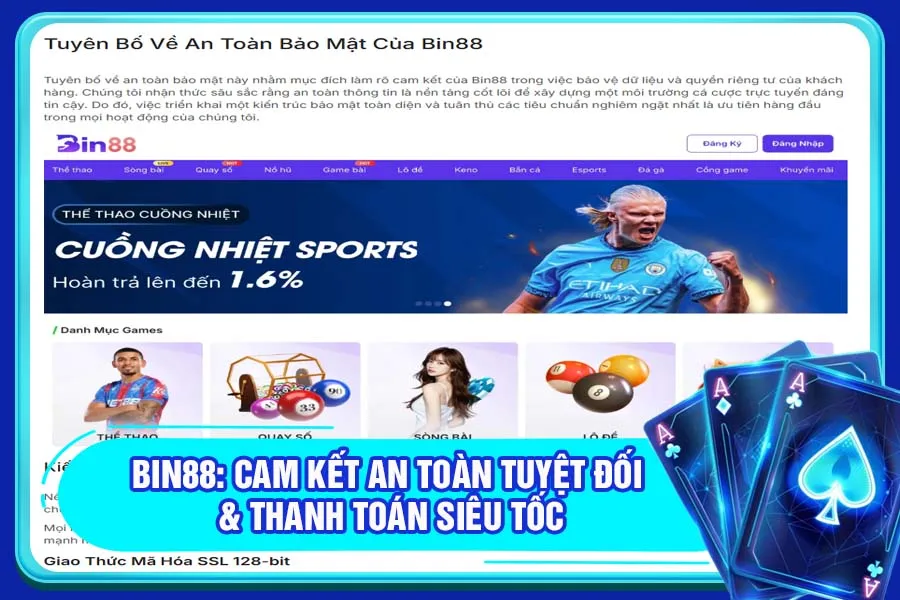 Bin88: Cam Kết An Toàn Tuyệt Đối & Thanh Toán Siêu Tốc
