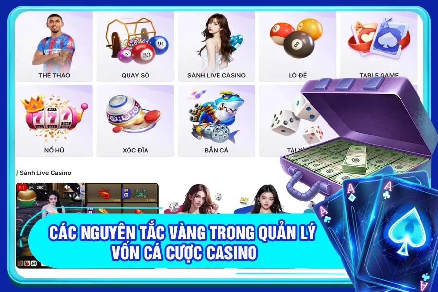 Các nguyên tắc vàng trong quản lý vốn cá cược casino