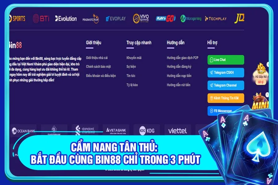 Bắt Đầu Tham Gia Bin88 Chỉ Trong 3 Phút