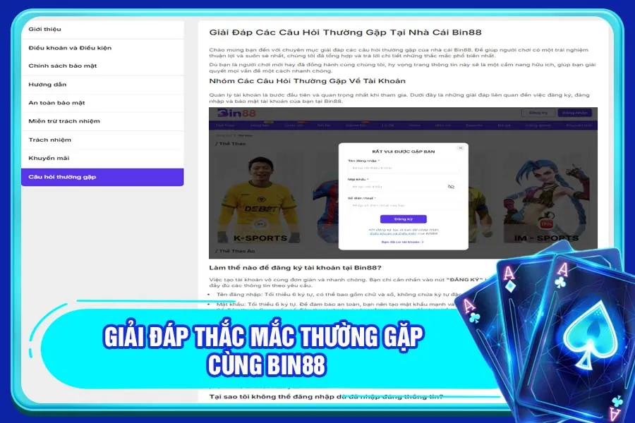 Giải đáp các câu hỏi thường gặp của cược thủ