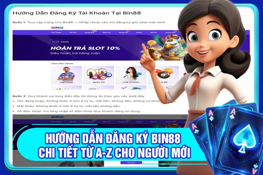 Hướng dẫn đăng ký Bin88 chi tiết từ A-Z cho người mới