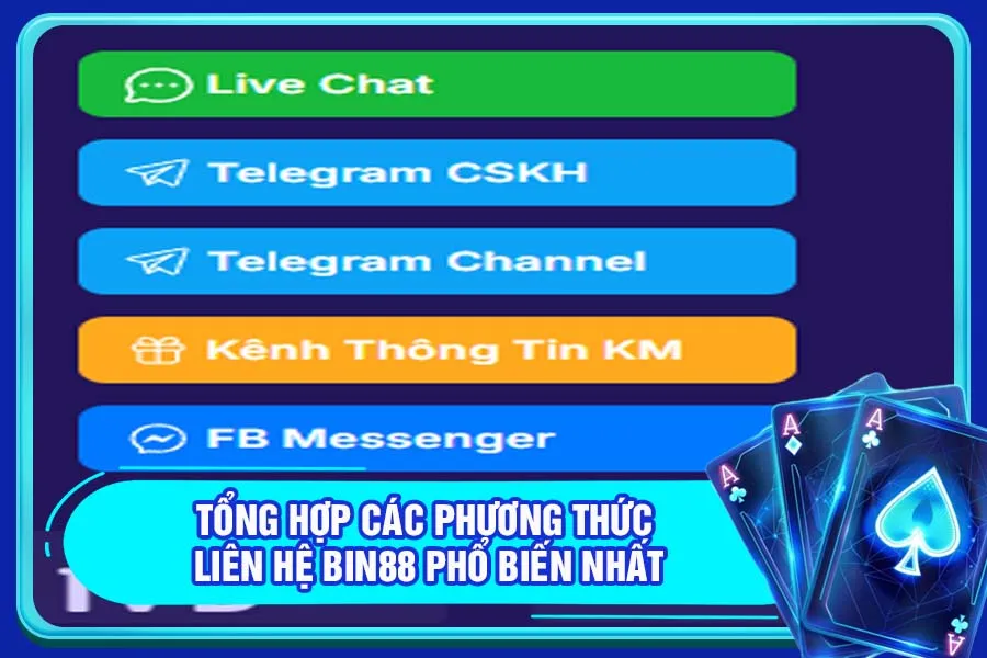 Tổng hợp các phương thức liên hệ Bin88 phổ biến nhất