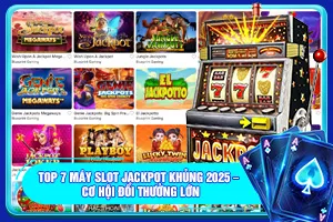 Bài viết về Top 7 máy slot Jackpot khủng 2025 – Cơ hội đổi thưởng lớn